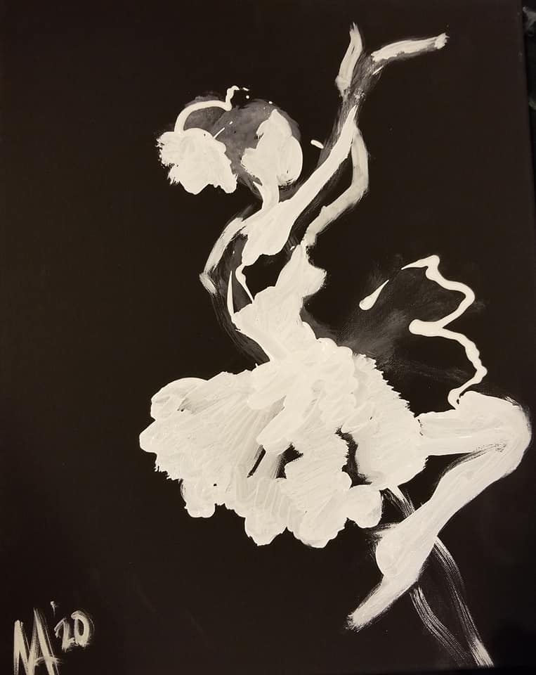 Ballerina in Black and White