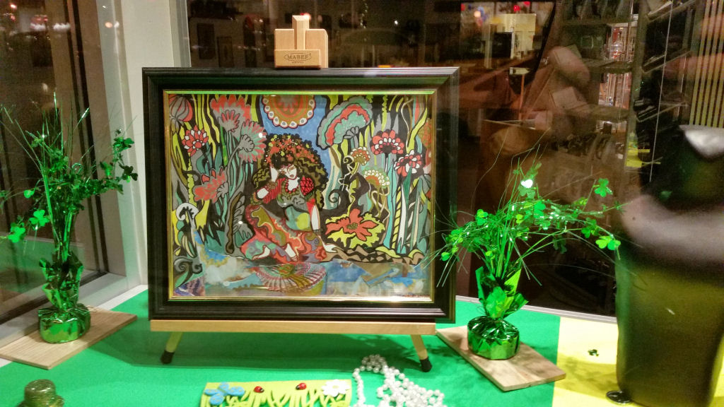 St Paddys Window Display