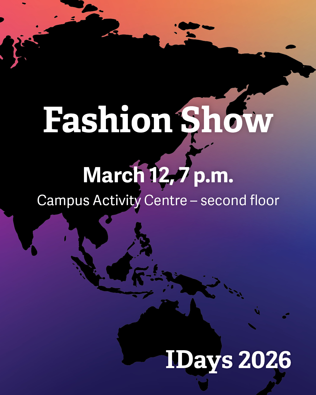 IDays Fashion-Show — Thursday March 12 7pm