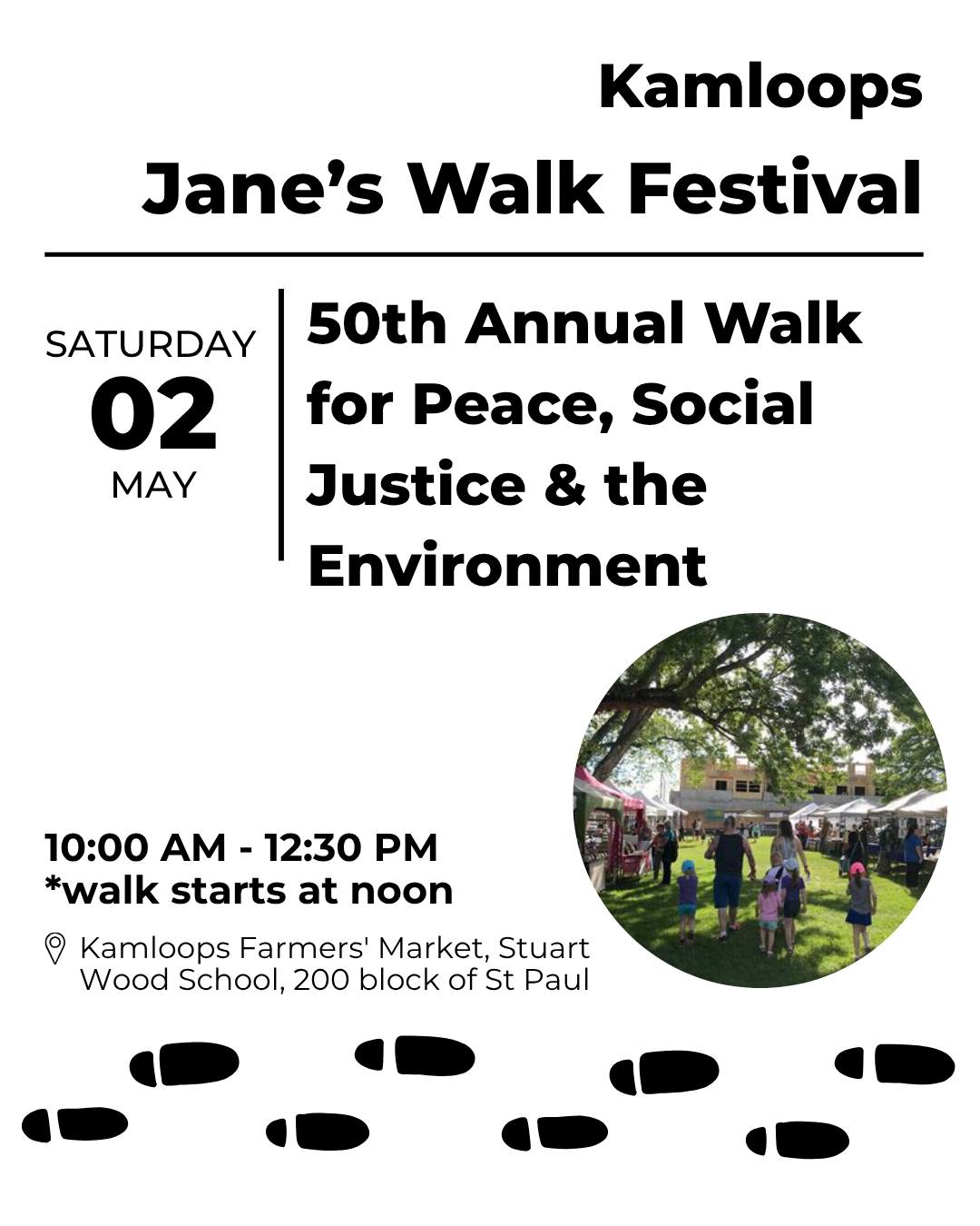 Kamloops Jane’s Walk: Walk for Peace — Saturday May 2