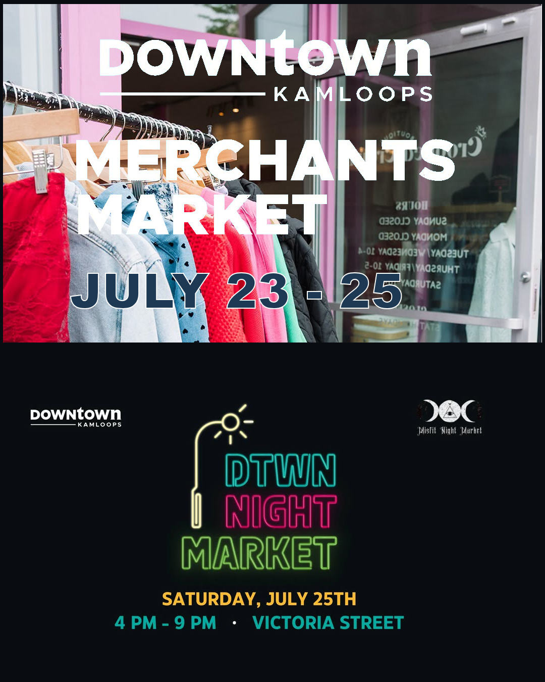 Downtown Merchants Market — July 23–25