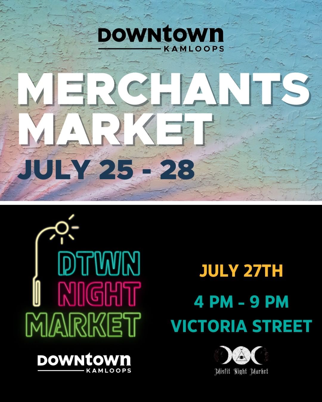 Downtown Merchants Market — July 25–28